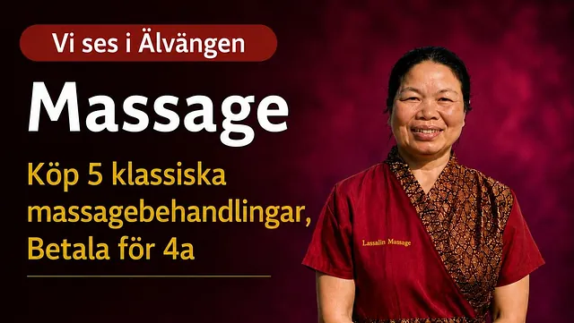 Bild på erbjudande och en massör i älvängen
